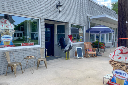 Elsie's Ice Cream Parlor storefront in Cleveland, North Carolina